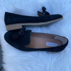 Steve Madden Black Tassel Loafers